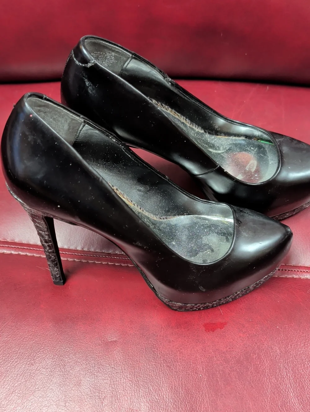 Simply Vera Vera Wang Black Patent Platform Stiletto Pumps 5